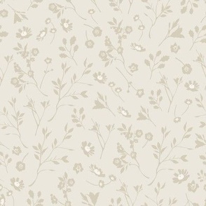 Flowers on Light Brown