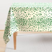 Dots in warm emerald