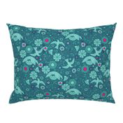 Deco Fashionista- Jardin in Blue