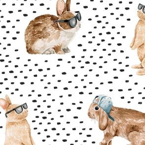 Hipster Bunnies, Easter Bunny 24 inch