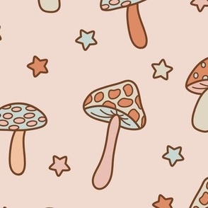 Boho Mushrooms and Stars