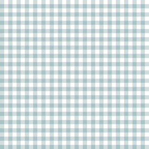 Blue and White Easter Gingham Plaid 6 inch