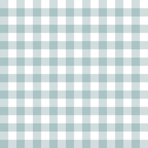 Blue and White Easter Gingham Plaid 12 inch