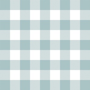 Blue and White Easter Gingham Plaid 24 inch