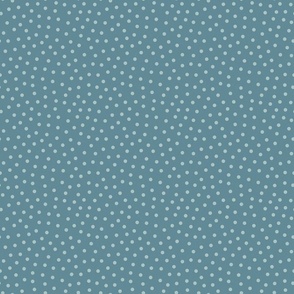 Blue Tonal Scattered Polka Dots 6 inch