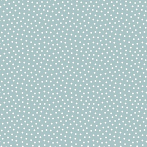 Light Blue Scattered Polka Dots 6 inch