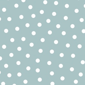 Light Blue Scattered Polka Dots 24 inch