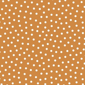 Orange Scattered Polka Dots 12 inch