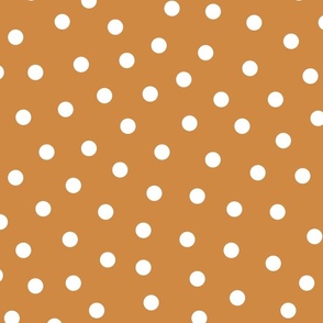 Orange Scattered Polka Dots 24 inch