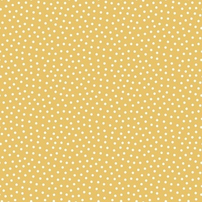 Yellow Scattered Polka Dots 6 inch