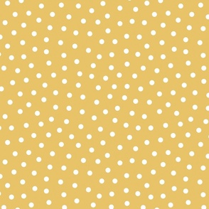 Yellow Scattered Polka Dots 12 inch