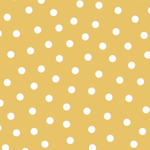 Yellow Scattered Polka Dots 24 inch