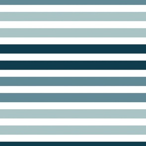 Blue Tonal Stripes 24 inch