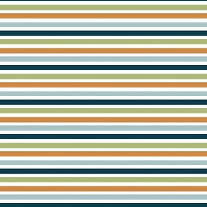 Multicolor Spring Stripes  6 inch