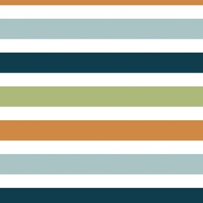 Multicolor Spring Stripes  24 inch