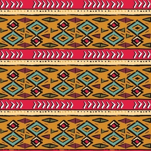 Warm Tones African Wax Print