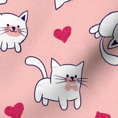 Cute Valentine Cats - Carnation LS