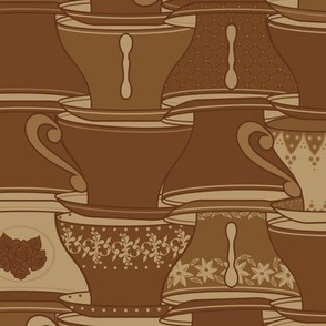 Teacup Tessellation Tea Stain 