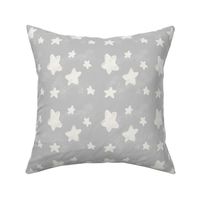 Gray Sparkly Stars