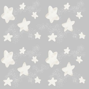 Gray Sparkly Stars