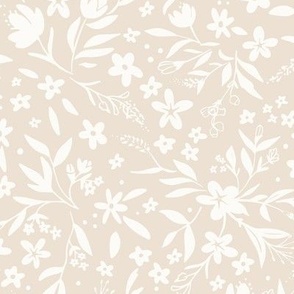 Mini Me Floral_Large_Dew-White_Hufton Studio