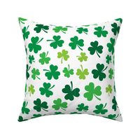 St Patricks Day Shamrocks, Saint Patrick's Day Fabric - Dog Fabric - Clover