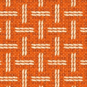 Basket Weave  - Orange - LG Scale  