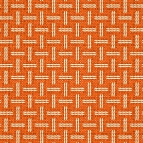 Basketweave - Orange - Med Scale  
