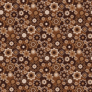 Flower Power Dots on Dark Oak