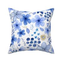 blue floral large