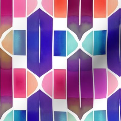 Colorful Jewel Tone Geometric Shapes
