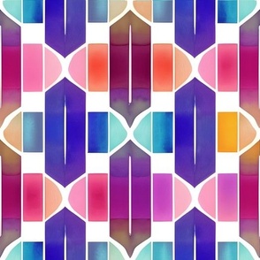 Colorful Jewel Tone Geometric Shapes