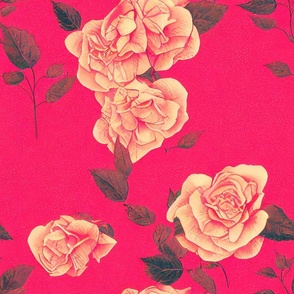 Rose and Nature Red and Magenta Colorway  46