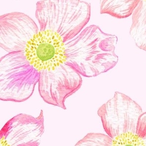 Watercolor Pink Florals