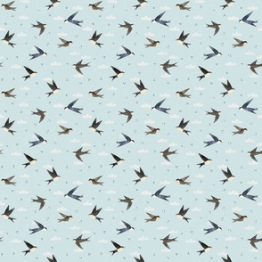 Vintage Home - Swallows TV room wallpaper S