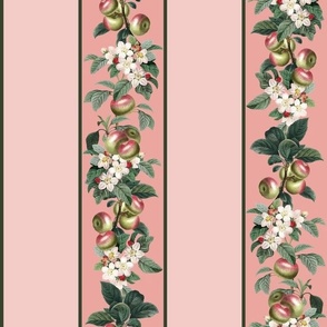 APPLE STRIPE - APPLE ORCHARD COLLECTION (PINK)