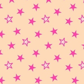 stars pink peach