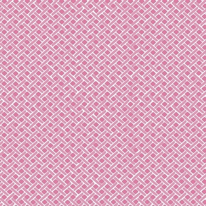 Pink basket weave - small