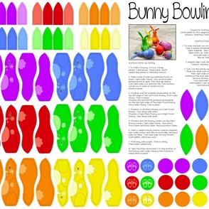 EASTER BUNNY BOWLING cut and sew YARD