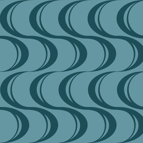 Retro Wave [steel blue] large