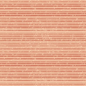 Vintage Pink and Orange horizontal stripes 