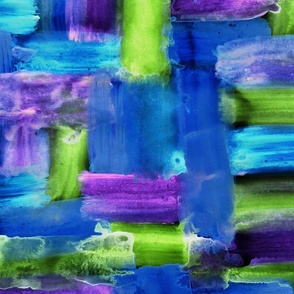 Blue, green, and purple abstraction.