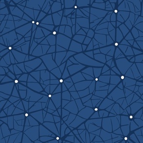 neural network dark blue | large