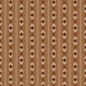 Chevrons and Diamonds No.15 Earth Tones