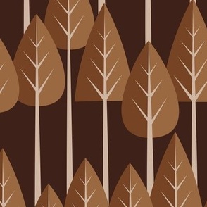 Tree Line No.2 Earth Tones 