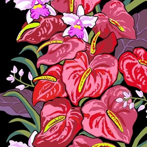 jumbo-Anthurium and Orchid jungle