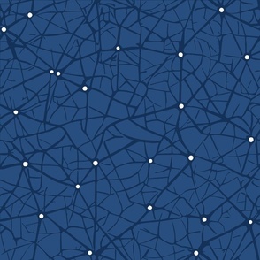 neural network dark azure blue | medium