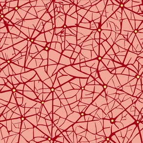 neural network red and tangerine | medium