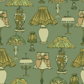 Lamps office green moss