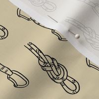 Small - Climbing ropes and quickdraw for rock lead climbers pattern design